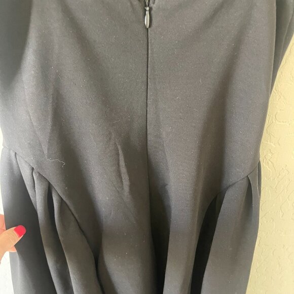 NWOT - Amazon Memorisea Black Square Neck A Line Midi Dress Black - Small - Picture 6 of 9